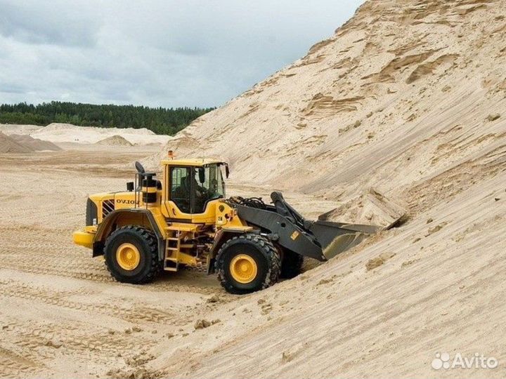 Песок природный крупный от 3кубов