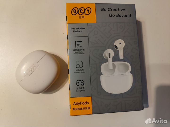 Беспроводные наушники QCY T20 white