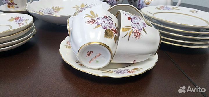 Чайный сервиз лфз золотые листики