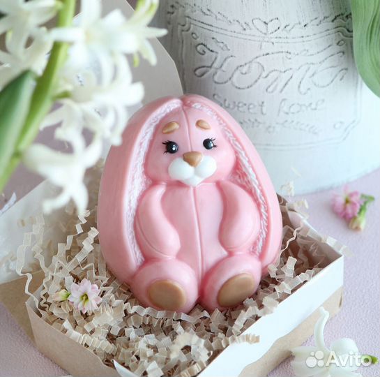 Пасхальный кролик, заяц, мыло ручной работы