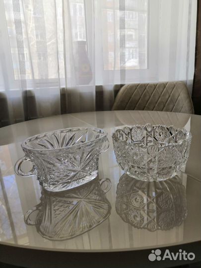 Салатник хрусталь СССР