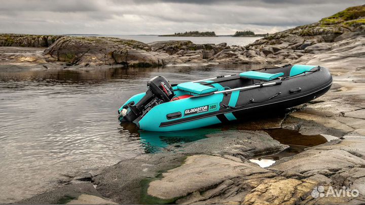 Gladiator E 380 Pro черно-бирюзовая