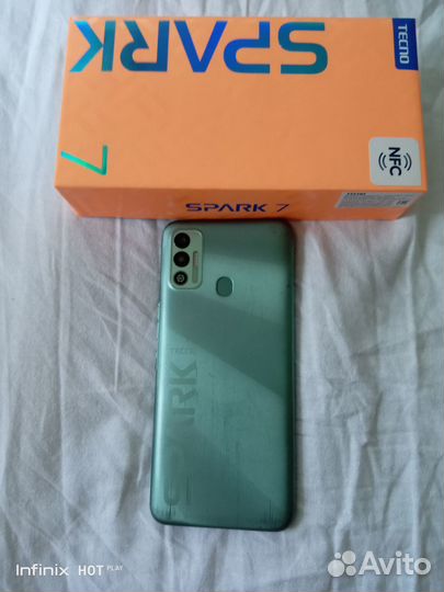 Телефон Techno spark 7