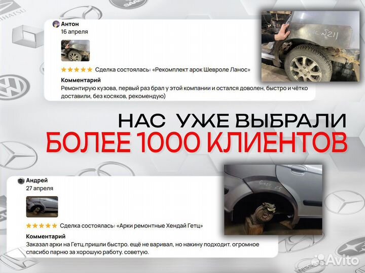 Ремонтные пороги на Mercedes-Benz Vito W639