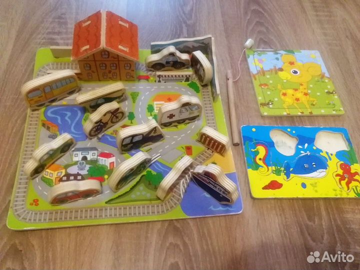 Игрушки деревянные пакетом