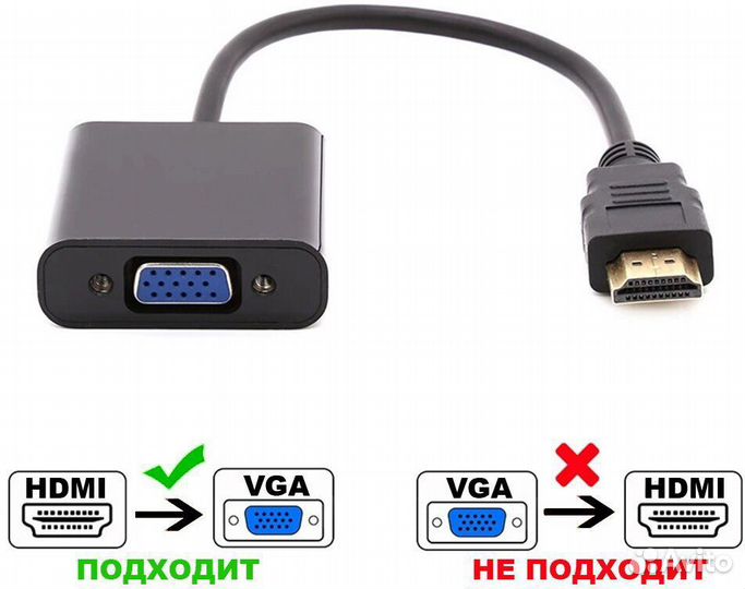 Переходник-адаптер hdmi - VGA