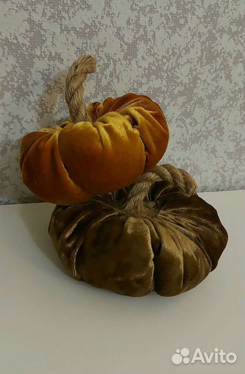 Тыква декоративная текстильная