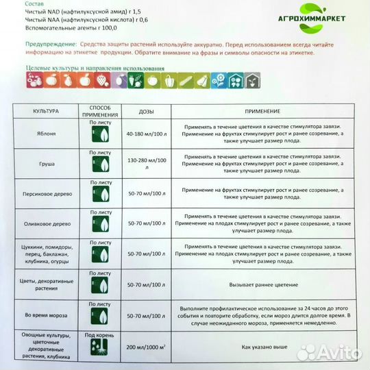 Ауксигер регулятор роста, завязь, восстановление