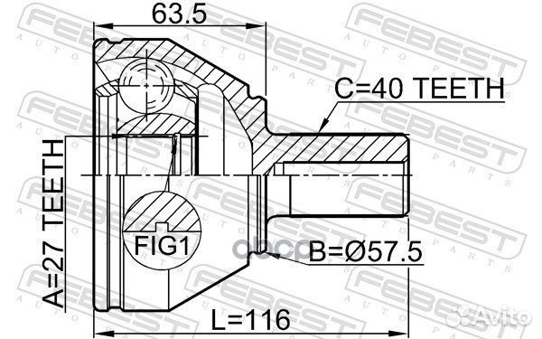 ШРУС 2910-fliif 2910-fliif Febest