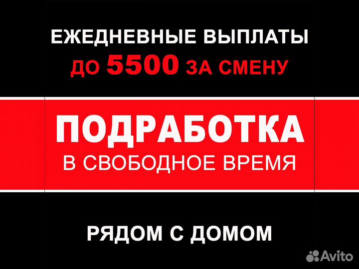 Подработка с ежедневной оплатой