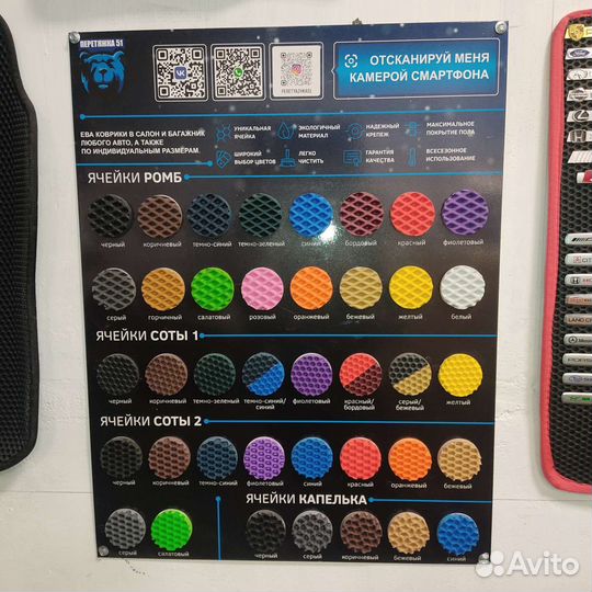 Автоковрики Ева EVA Эва с бортами 3D