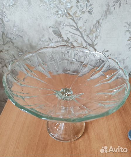 Ваза для фруктов на ножке СССР