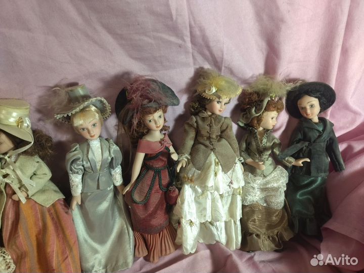 Фарфоровые куклы дамы эпохи