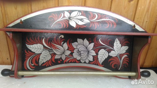 Полка деревянная декоративная