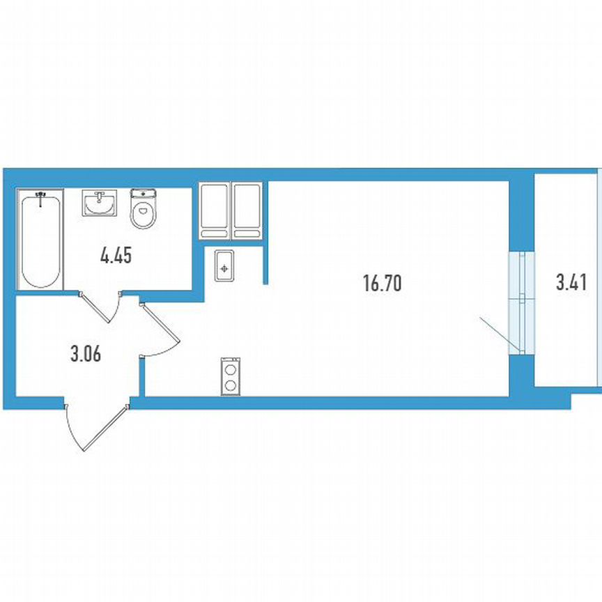 Квартира-студия, 25 м², 5/18 эт.