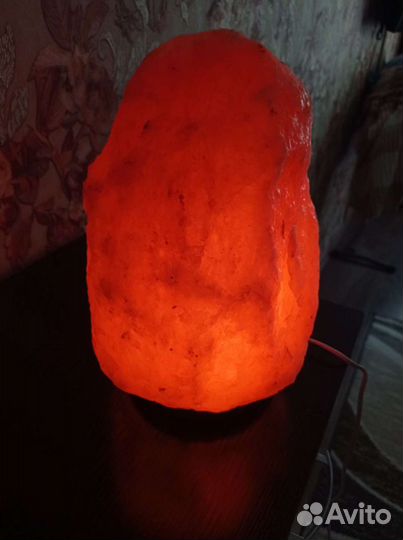 Соляная лампа скала с димером подсветки