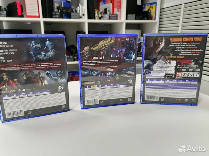 Resident evil 2,3,7 PS4, PS5 (б/у)