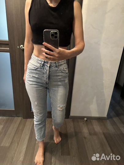 Джинсы мом stradivarius