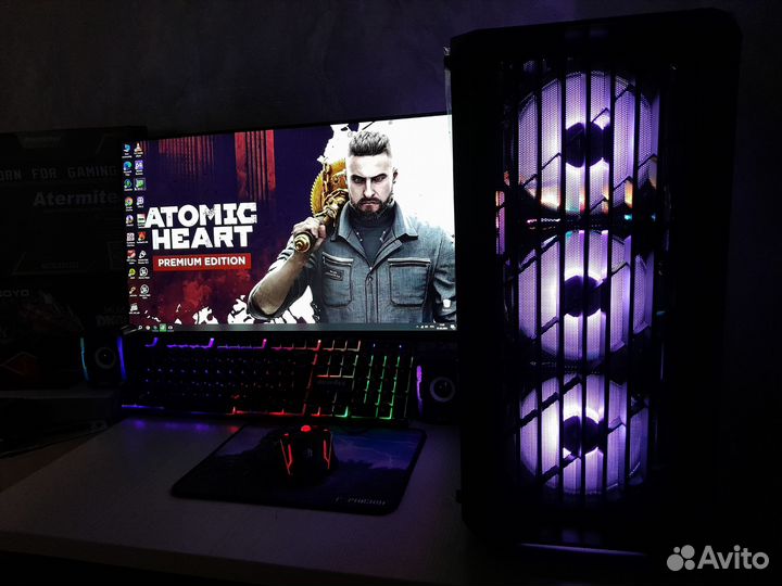 Игровой компьютер полный комплект/Xeon 2680/rx580