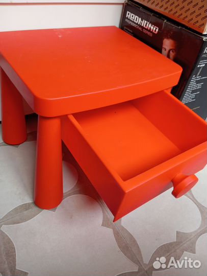 3шт Икеа маммут тумбочка столик детский стол