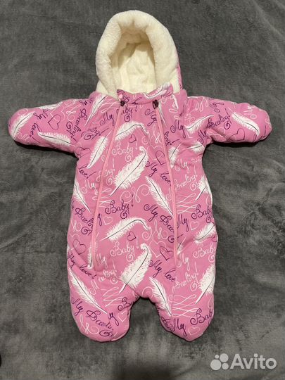 Конверт на выписку для девочки зима