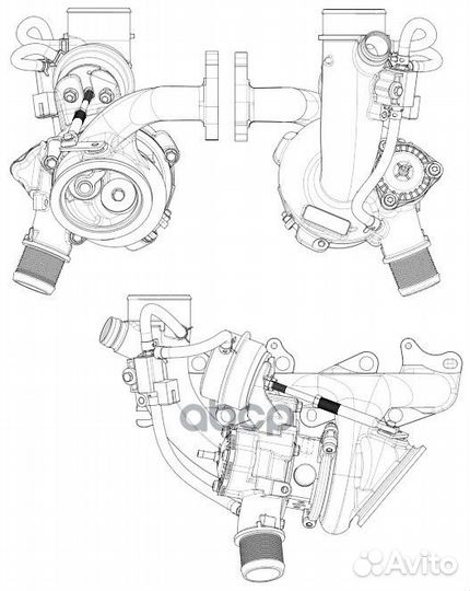 Турбокомпрессор opel astra J (09) /mokka (12)
