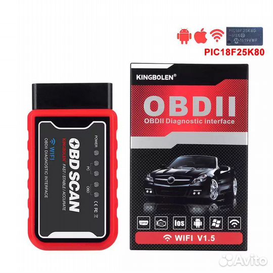 Obd сканер elm327 (новый) wi-fi