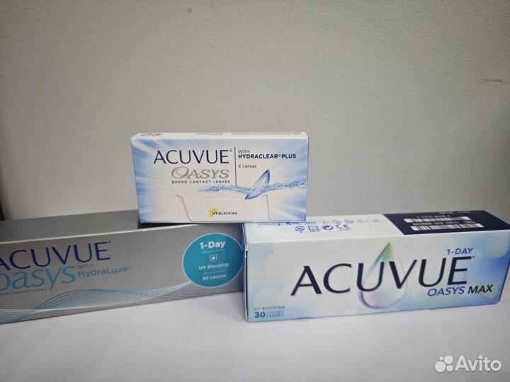 Линзы контактные acuvue oasys и alcon