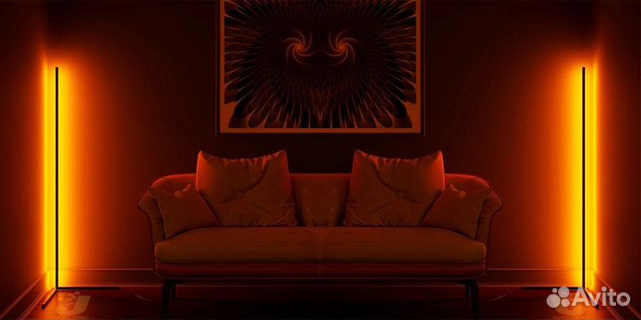 Угловой RGB светильник / торшер / тик-ток лампа