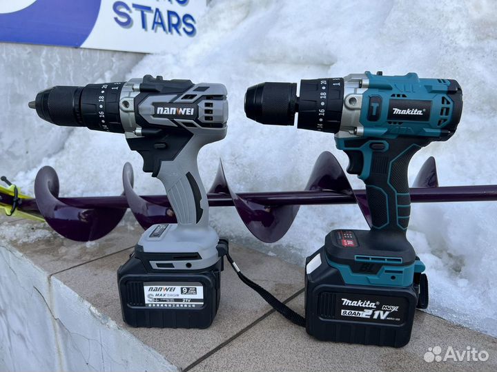 Шуурповерт для ледобура Makita nanwei 2 в 1