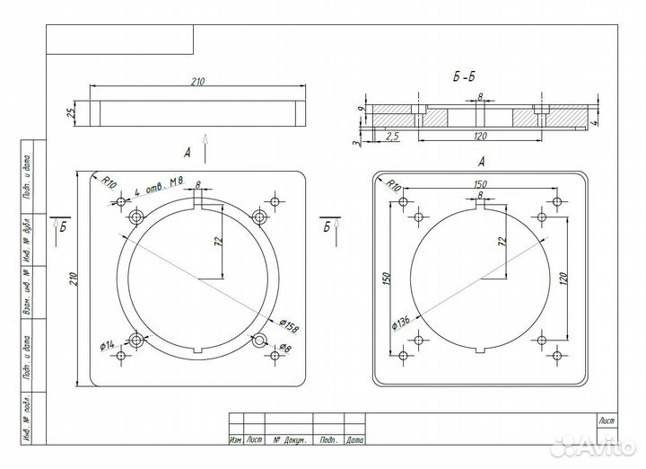 Чертежи на заказ, 3D в AutoCad, SolidWorks