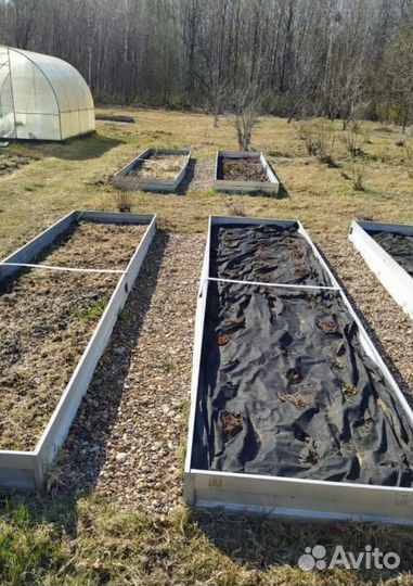 Грядка темно-зеленая 1м х 1м х 22см