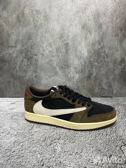 Кроссовки nike air jordan 1 low travis scott