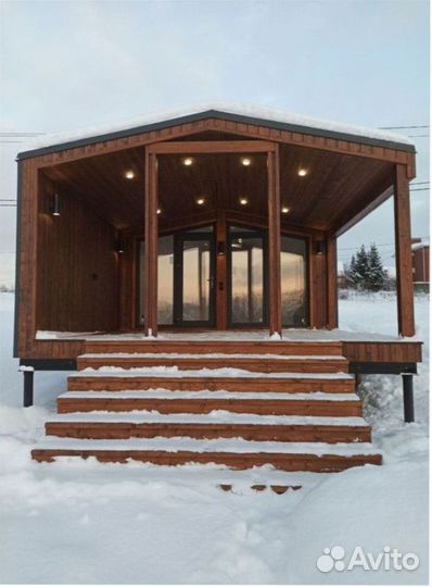 Каркасный всесезонный дом с доставкой 60 м кв, арт. бм-3279