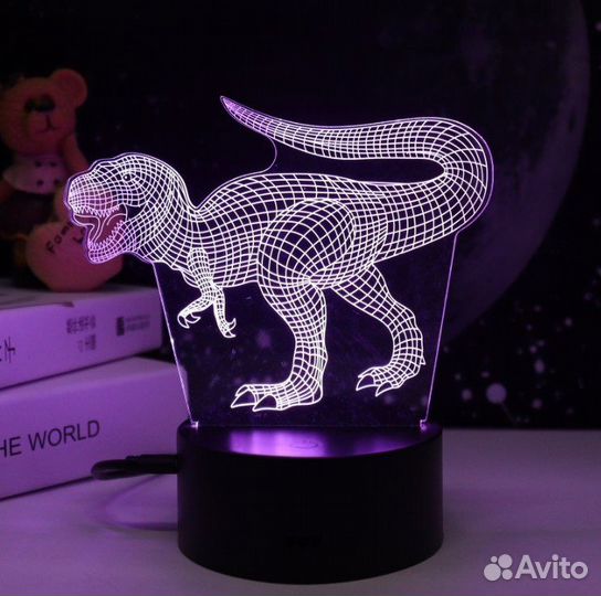 Ночник машина объемная/ корабль