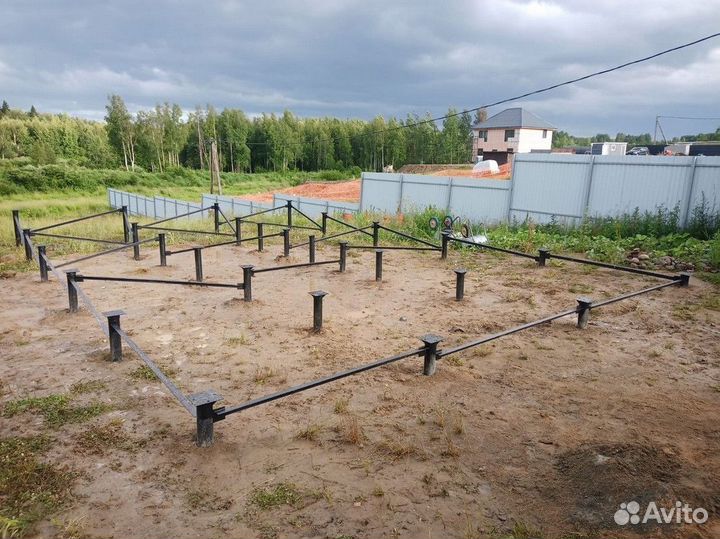 Фундамент на винтовых сваях Винтовые сваи под ключ