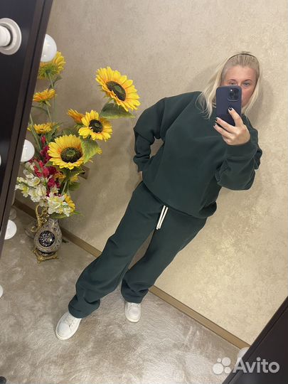 Спортивный костюм флис р:50-52