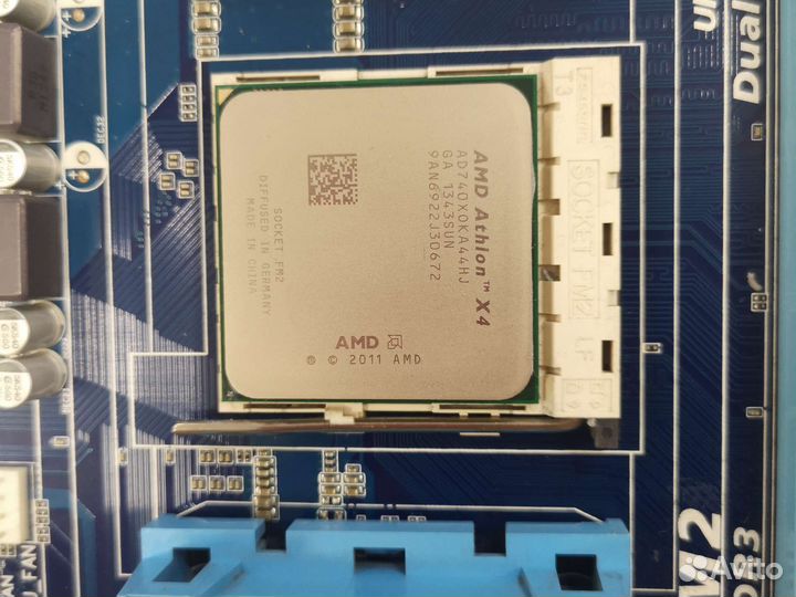 Плата, процессор Athlon X4 740, FM2