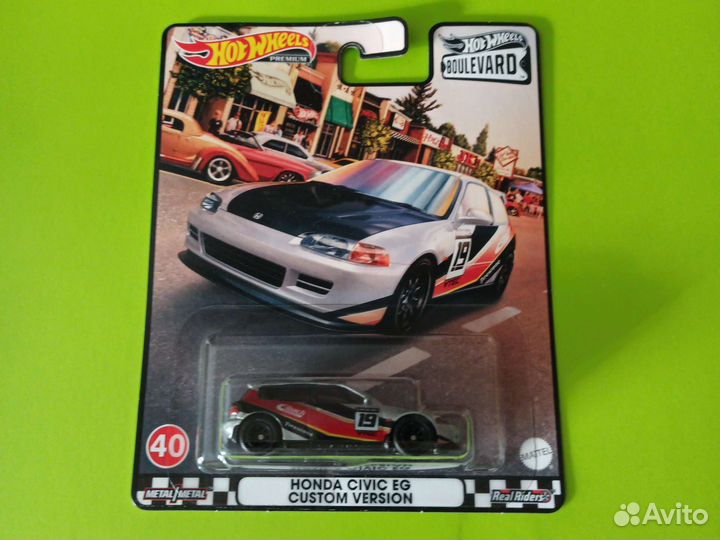 Hot wheels premium Honda EG (серия Бульвар)