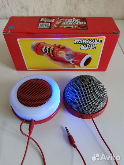 Караоке микрофон колонка Pringles