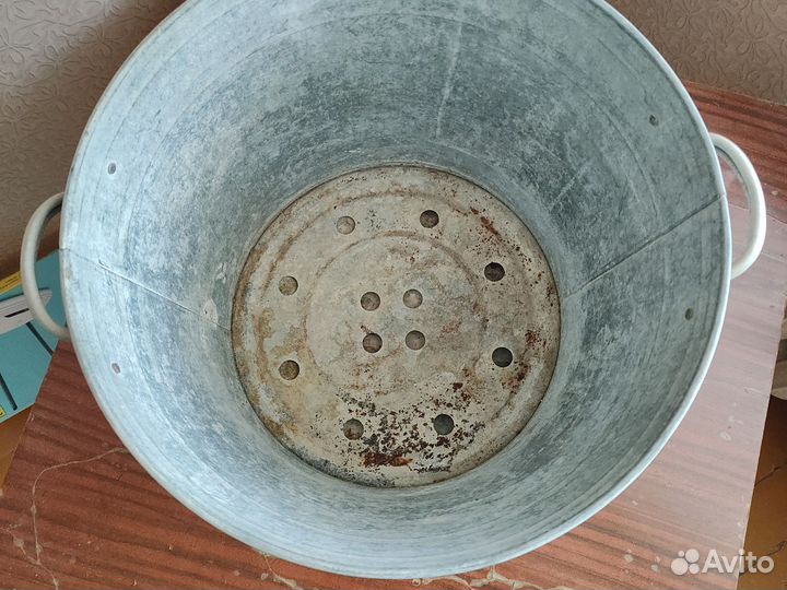 Оцинкованный бак для подогрева воды и кипячения бе