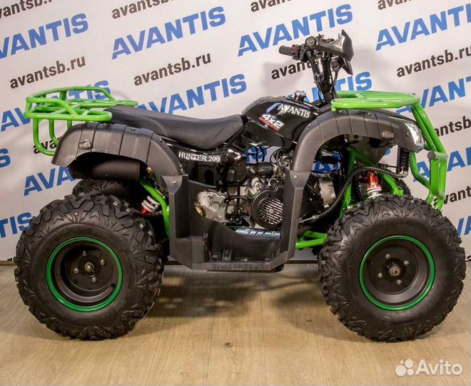 Квадроцикл avantis hunter 200 (баланс.вал) зеленый