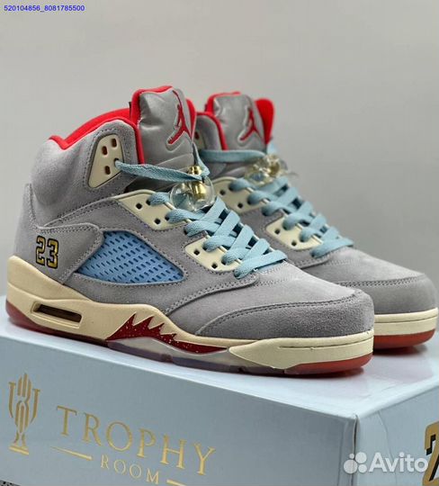 Кроссовки Nike Air Jordan 5 Retro Grey (Арт.77275)