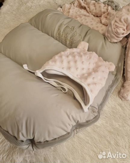 Зимний конверт с комбинезоном для новорожденного