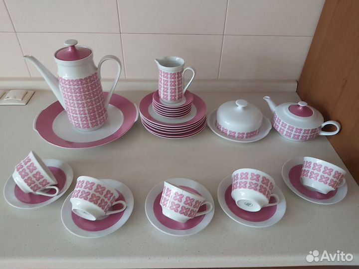 Чайно-кофейный сервиз kahla konitz ГДР