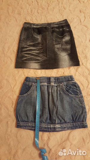 Вещи пакетом на девочку 110-116 юбка, джинсы