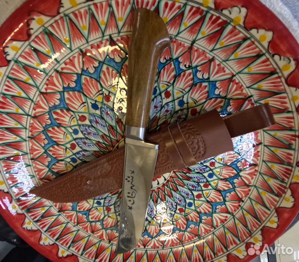 Узбекский нож, Сталь Клапанная, Орех №21