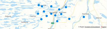 На карте