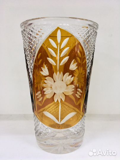 Ваза Цветной хрусталь Германия