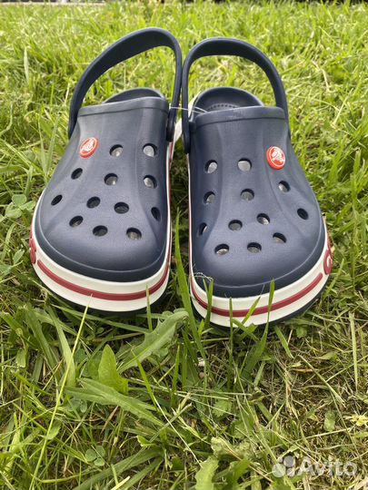 Crocs сабо мужские синие